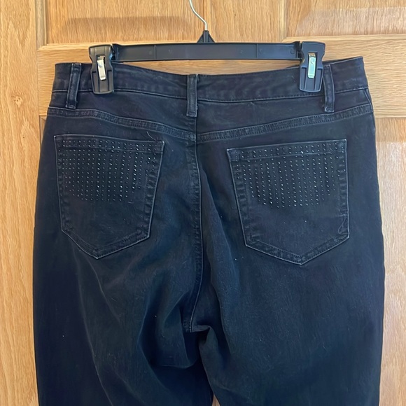 Jones New York Jeans - Beautiful Black Pants - Lexington Straight - Size 12 - Picture 6 of 16